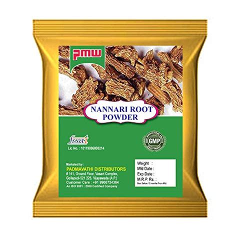 Buy PMW Sugandhi Veru Roots/Saribha/Indian Sarsaparilla/Nannari Sarbath ...
