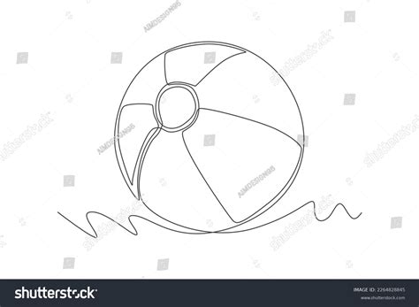 Beach Ball Line Drawing at Stanley Musso blog
