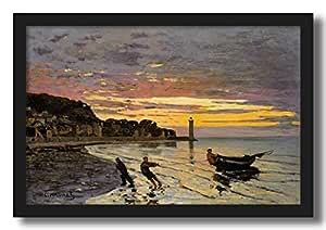 ArtCentral Hauling a Boat Ashore, Honfleur, 1864 Painting by Claude ...