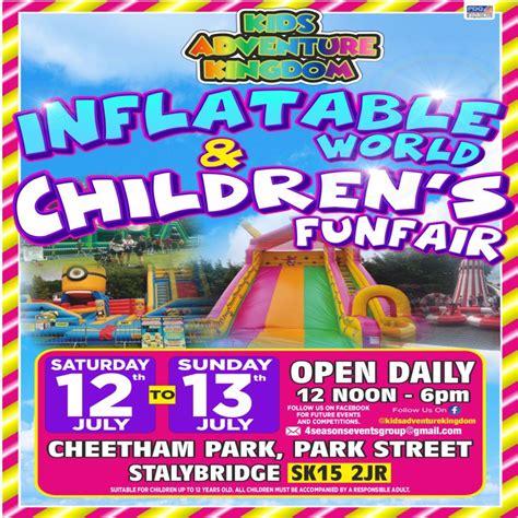 Kids Adventure Kingdom Inflatable world & Children’s fun fair Cheetham ...