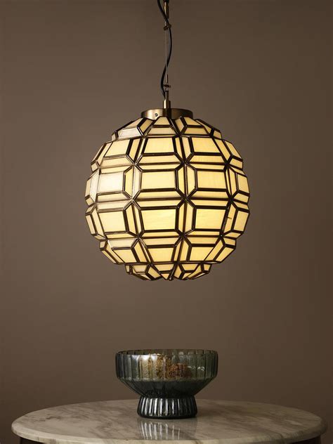 Clarissa Metal Glass Gold Pendant Light - Modern Lighting | Jainsons ...