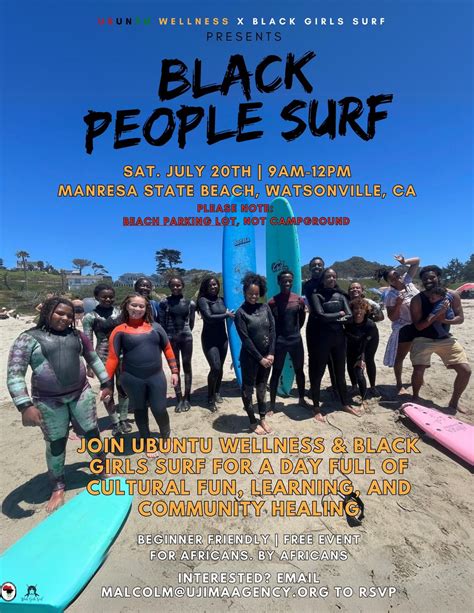 Black People Surf Day 2025, Manresa State Beach, Watsonville, 20 July ...