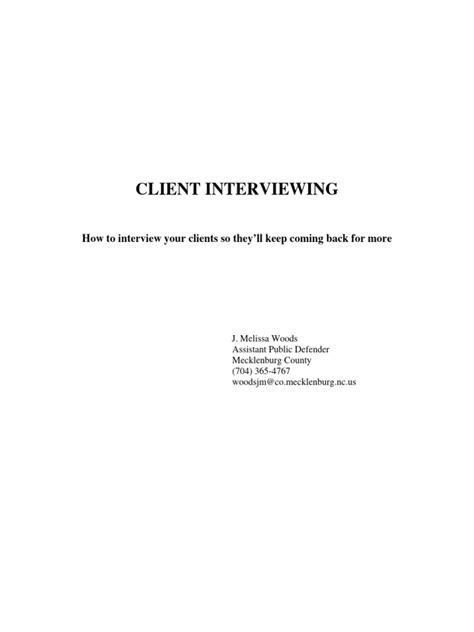 Image result for Client Interviewing