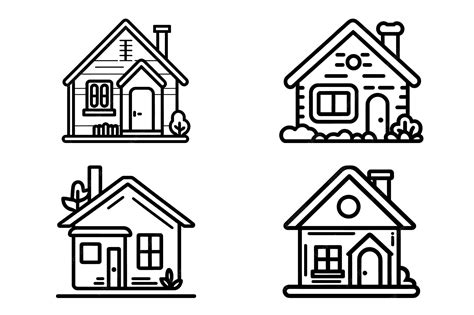Black And White House Clip Art