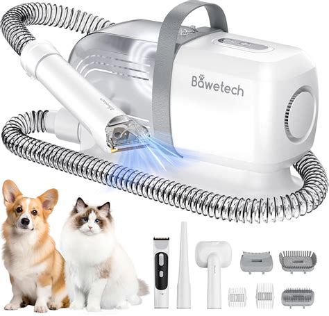 Dog Grooming Vacuum, Bawetech B2 5-in-1 Pet Grooming Kit with Dog ...