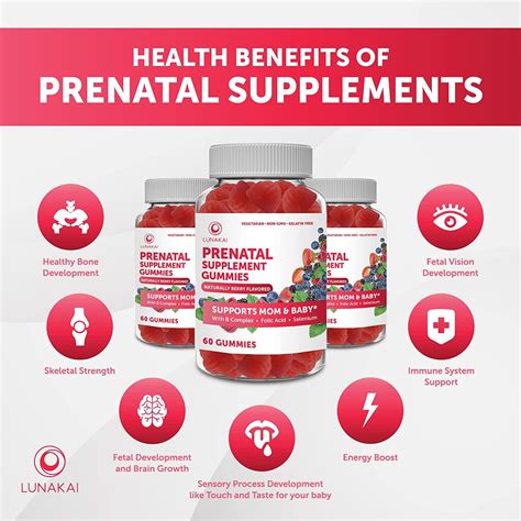 Prenatal Vitamin Gummies with Iron & Folic Acid - Non-GMO Chewable ...