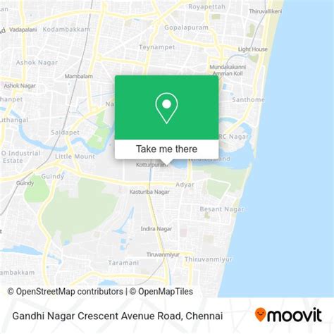 How to Get to Gandhi Nagar Crescent Avenue Road in Mylapore Tiruvallikk ...