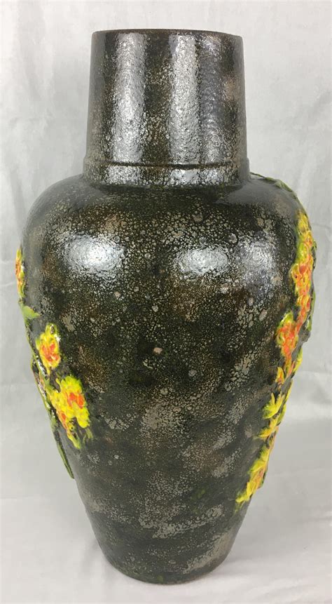 Large Midcentury West Germany Ceramic Floor Vase or Centerpiece For ...