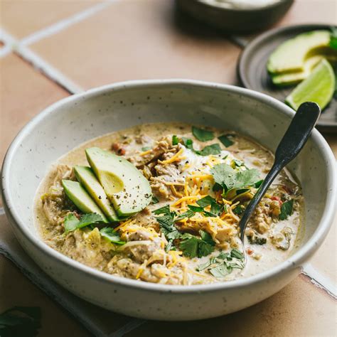 Crockpot Green Chili Chicken Soup (Keto, Gluten Free) - Stem and Spoon