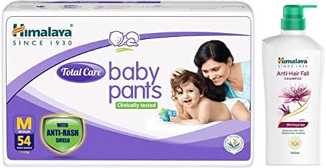 Buy Himalaya Total Care Baby Pants Diapers, Medium (7-12 kg), 54 Count ...