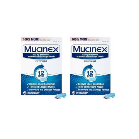 Mucinex Chest Congestion Relief Tablets, 12 Hour India | Ubuy