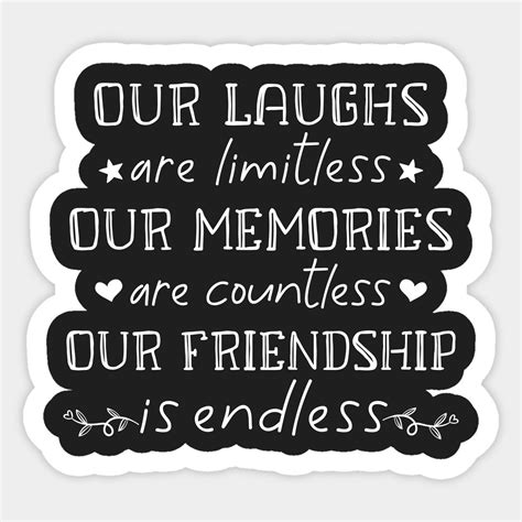 Best Friends Matching laughs Memories Friendship Endless BFF by ...