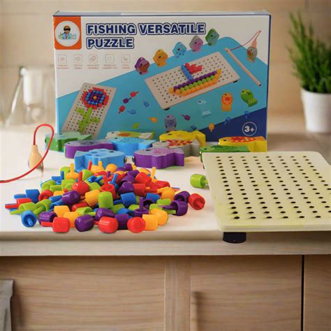 Fun Wooden Fishing Puzzle – Learn & Play for Toddlers – Kids Bestie