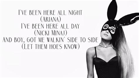Ariana Grande ft. Nicki Minaj - Side to Side (Lyrics) - YouTube