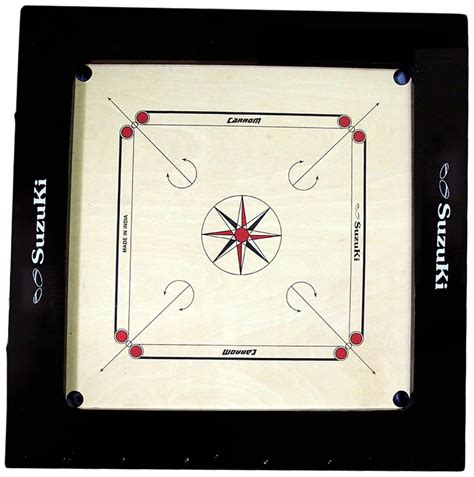 Buy Suzuki Hot Shot Model Carrom Board, 5X2.5-inch (Black) Online at ...