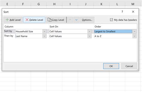 How to Sort Multiple Columns in Excel 的图像结果