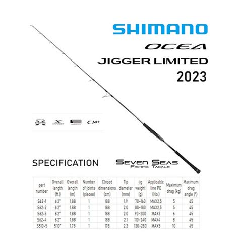 Jual Shimano Ocea Jigger Limited Rod 2023 Spinning Model Joran Pancing ...