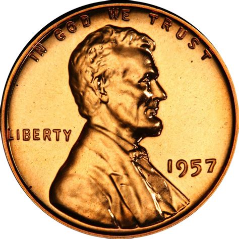 1957 1c Pf | Lincoln Cents - Wheat Reverse | Coin