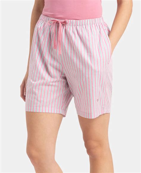 Buy Super Combed Cotton Yarn Dyed Woven Relaxed Fit Striped Shorts with ...