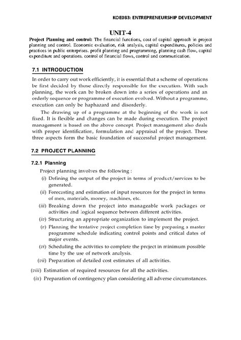 UNIT-4 - B.tech - Economic evaluation, risk analysis, capital ...