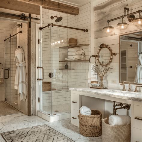 30 Dreamy Farmhouse Shower Ideas to Inspire Your Next Remodel ...
