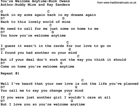 You're Welcome Lyrics Printable