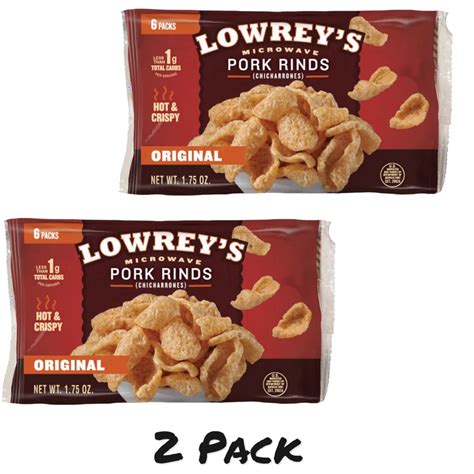 Lowrey's Microwave Popcorn Pork Rinds, Original Flavor, 1.75 oz, Pack ...