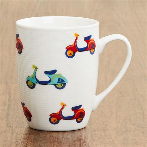 Buy Raisa Retro Scooter Print Coffee Mug - 400 ml from Home Centre at ...