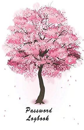 Password Logbook: Realistic Sakura Tree Modern Password Usernames ...