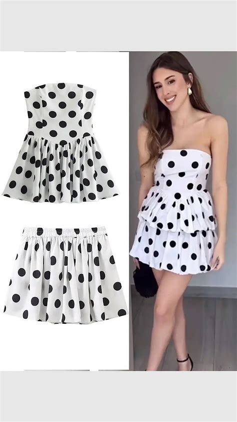 Polka Tube Top & Skirt Set – Precieux Jewels