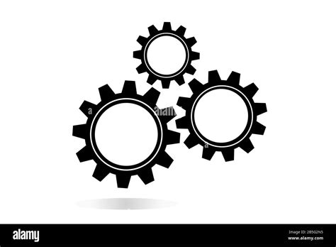 Gears Clipart Black And White