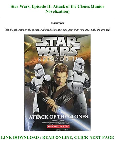 Bestsellers***) Read Book [PDF] Star Wars, Episode II: Attack of the ...