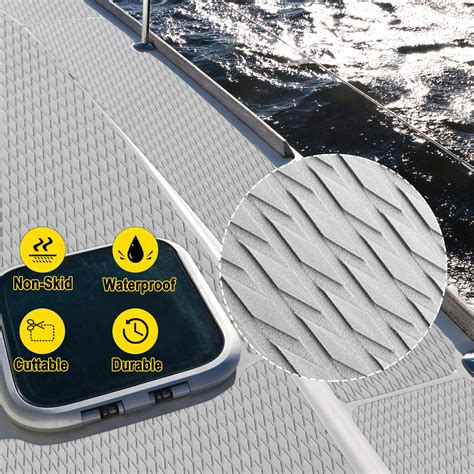 Snapklik.com : 2 Pcs Boat Flooring EVA Foam Boat Decking Sheet Self ...