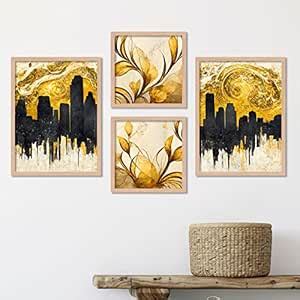 walllane - Beige Colour Art Painting For Living Room Bedroom Office ...