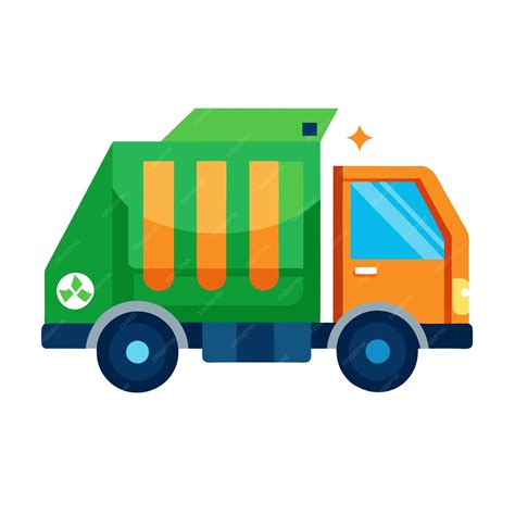 Garbage truck clipart vector art and illustration | Premium AI ...