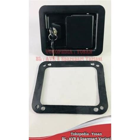 Jual DOOR LOCK ATAU DOORLOCK HITAM BESI SEDANG GENSET PANEL 11X14 CM ...