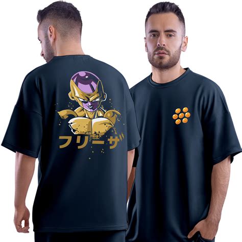 Golden Frieza Navy Unisex Oversized T-Shirt – Dudeme
