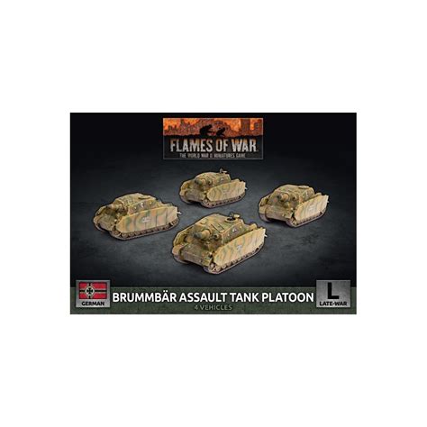 Acheter Flames of War - Brummbär Assault Tank Platoon - Battlefront ...