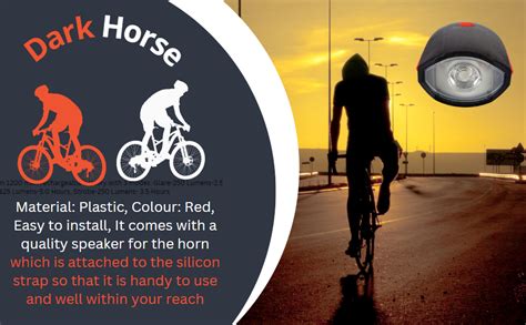 Dark Horse® Bicycle CE Standard USB Rechargeable (2-in-1) 3 Mode Front ...