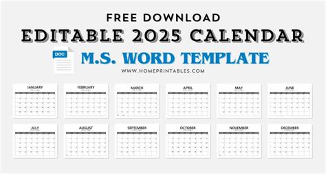 Image result for Printable Calendar 2025 Script