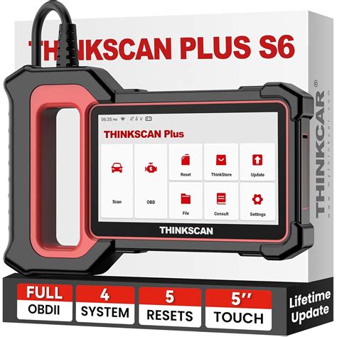 thinkcar OBD2 Scanner, 2022 Newest ThinkScan Plus S6 ABS,SRS,ECM,TCM ...