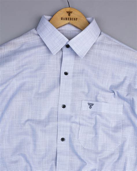 Opsin Gray Houndstooth Check Amsler Cotton Shirt – Hamercop