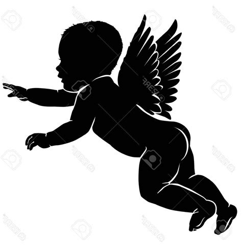 Angel Silhouette Vector at Vectorified.com | Collection of Angel Silhouette Vector free for ...