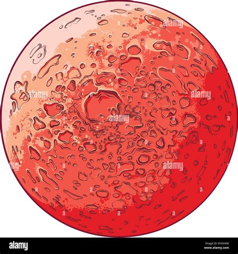 Planet Mars Drawing