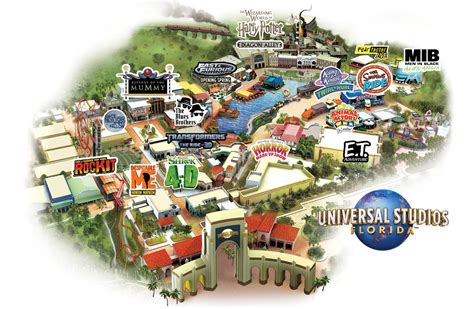 Printable Universal Studios Orlando Map