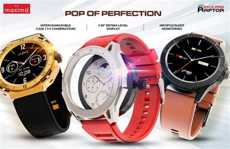 Elevate Your Lifestyle with the Maxima Max Pro Raptor Smartwatch: A Fu