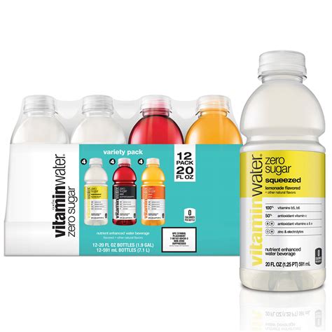 Buy VitaminWater ZERO Sugar | 3 Flavor Variety Pack , Nutrient Enhanced ...