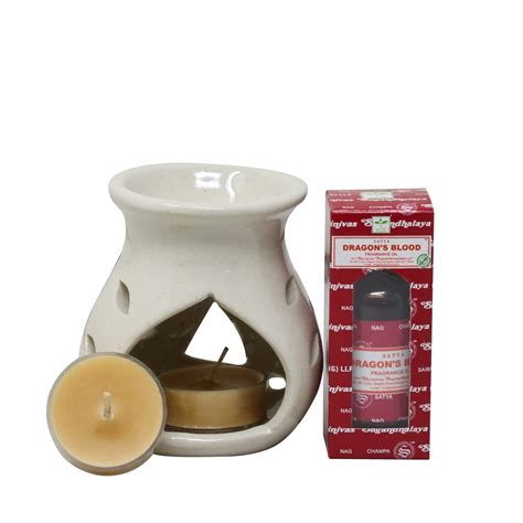 Earth Satya Aromatherapy Ceramic Aroma Oil with Dragon's Blood Flavour ...