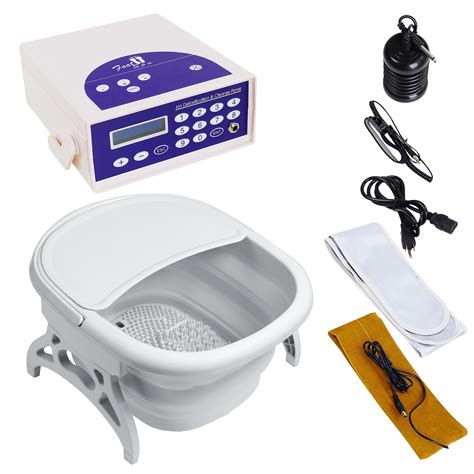 Yescom Ionic Detox Foot Bath Machine Foldable Tub Kit with Array Far ...