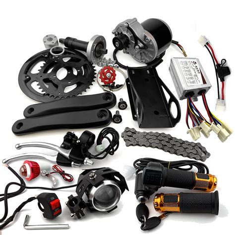 Buy L-faster 48V 450W Electric ain Bike Mid-Drive Conversion Kit ...